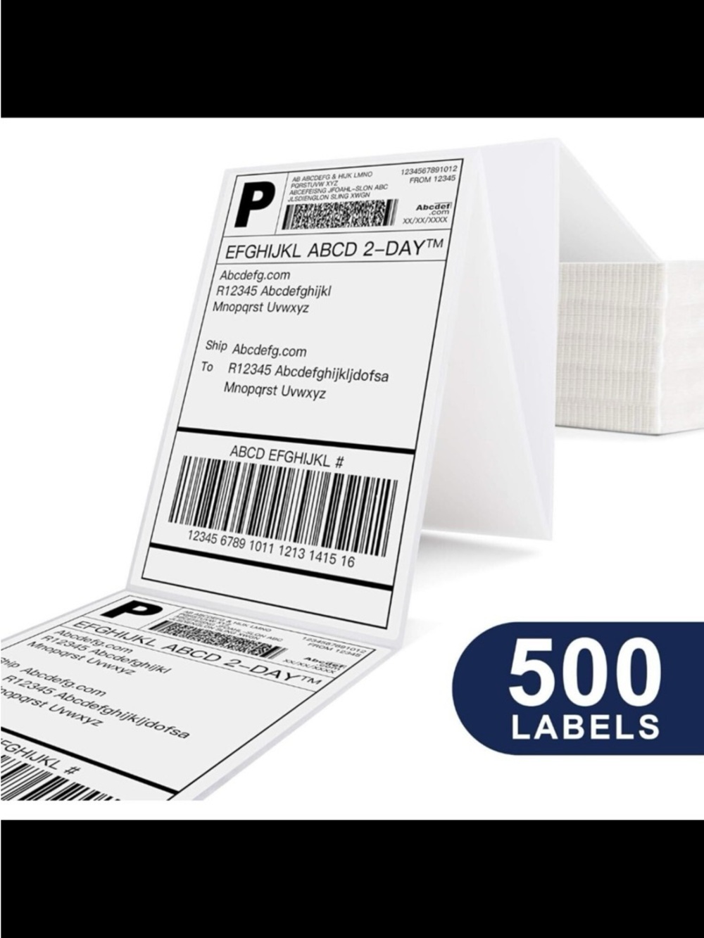 Thermal Shipping Labels - 500 Pack